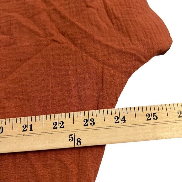 YFB Young Fabulous and Broke Rust Boho Loose Fit Top Size XS NWT - Picture 5 of 9